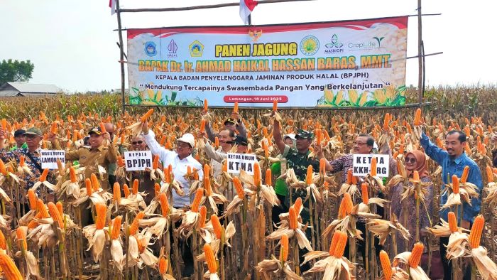 Kasdim Lamongan Dampingi Kepala BPJPH Tinjau TPP Banyubang