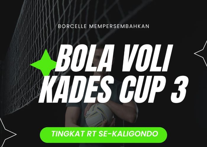 Mencari Bibit Pemain Voli Melalui Turnamen Bola Voli Kades Cup 3