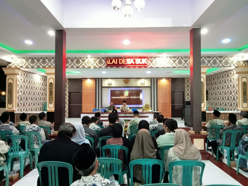 Rapat Rutin RT/RW Bulan Agustus Desa Sukonatar