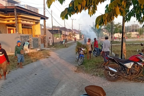 Warga Desa Kreteranggon Gelar Kerja Bakti Massal Sambut HUT RI ke-80