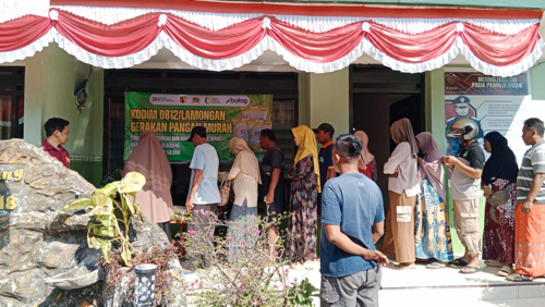 Gerakan Pangan Murah oleh Kodim 0812 Lamongan Mendapat Apresiasi Masyarakat