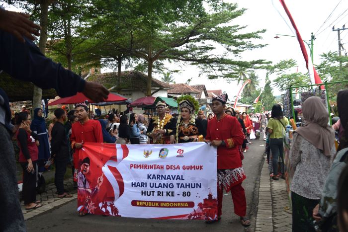 Perayaan Tahunan Karnaval HUT RI Desa Gumuk Berjalan Lancar