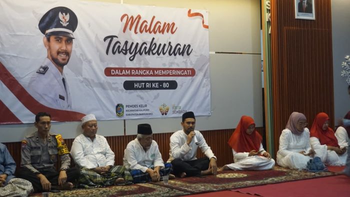 Malam Tasyakuran HUT RI ke-80, Desa Kelir Gelar Doa Bersama dan Tumpengan