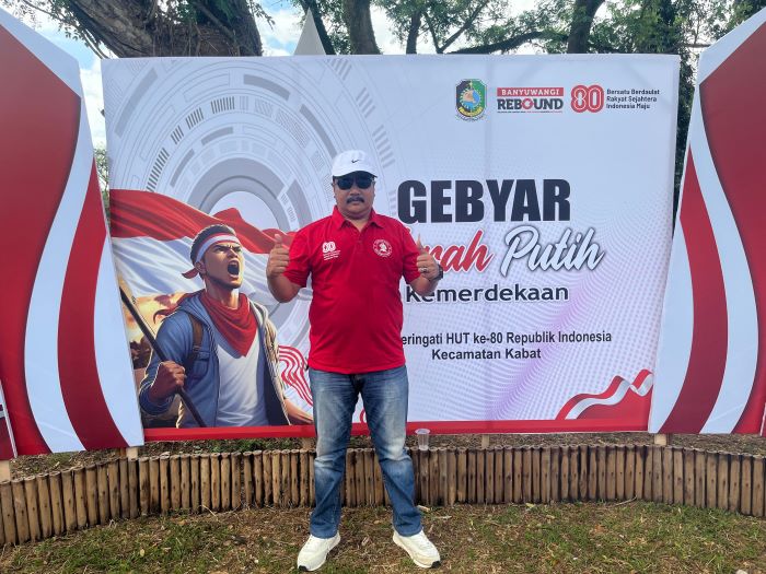 Kepala Desa Dadapan bersama Perangkat Hadiri Gebyar Merah-Putih di Lapangan Kedayunan