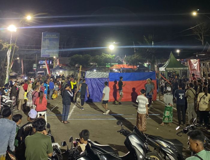 Babak Akhir Lomba Voli Plastik yang Digelar Karang Taruna Gemilang Dwitari Tamansari