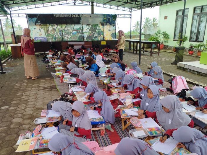 Rayakan HUT RI dengan Lomba Mewarnai Tingkat Paud, TK, SD/MI Se-Desa Bumiharjo