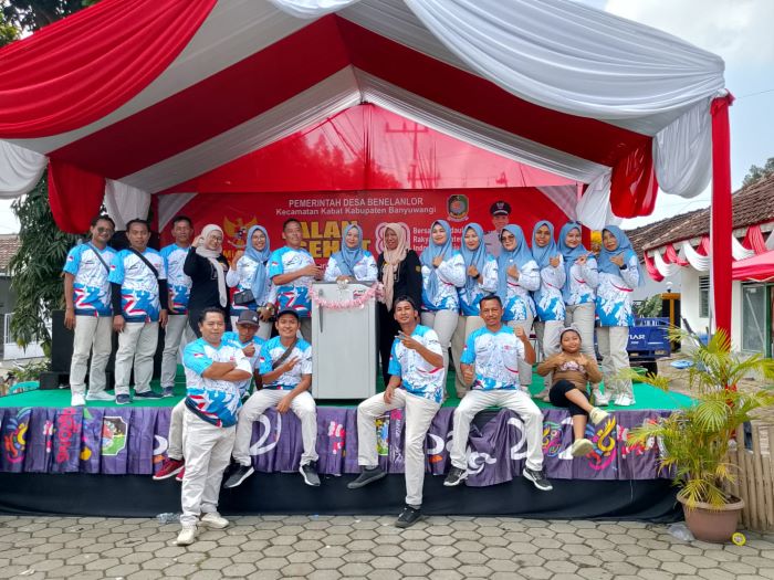 Pemdes Benelanlor Gelar Jalan Sehat HUT RI Ke-80 Tahun