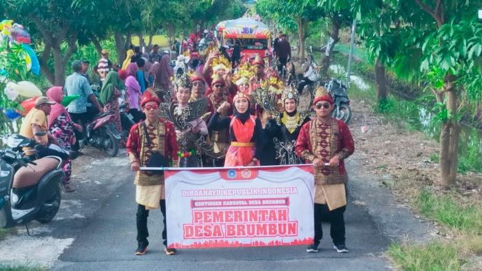Kemeriahan Karnaval HUT Ke-80 RI di Desa Brumbun Jadi Simbol Semangat Kemerdekaan