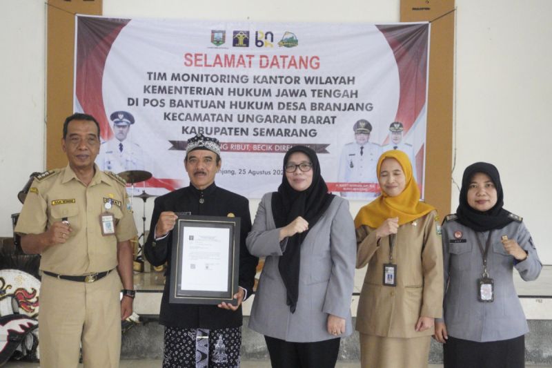 Kemenkum Monitoring Posbankum Desa di Kabupaten Semarang