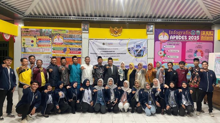 Kades Pataan Beri Salam Perpisahan Kepada Para Mahasiswa KKN UMLA