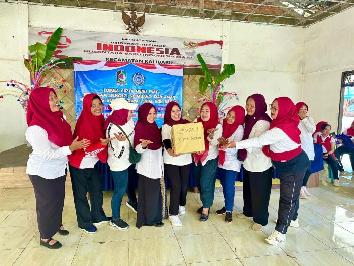 TP PKK Desa Kalibarumanis Menangkan Lomba Cipta Menu se-Kecamatan Kalibaru