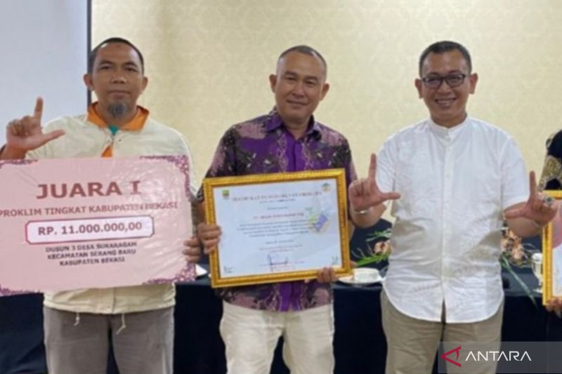 Desa Sukaragam Juara Pertama Lomba Kampung Iklim Kabupaten Bekasi