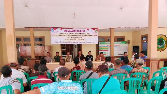 Pemdes Sumbersari Gelar Musdes RKPDesa 2026 dan Usulan Tahun 2027
