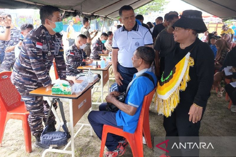 Kodaeral X Jayapura Gelar Baksos Jelang HUT TNI AL ke 80