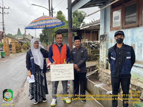 MC 100 Pembangunan Drainase di RT 1 RW 01 Dusun Kertosari Resmi Dimulai