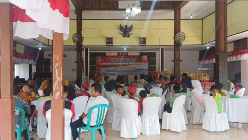 Pembagian Hadiah Lomba Agustusan, Puncak Acara Perayaan HUT RI ke-80 di Desa Sumberasri