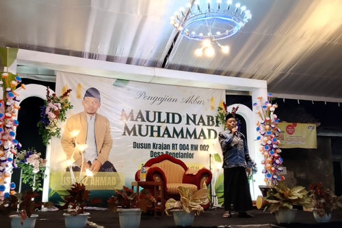 Kades Benelanlor Hadiri Acara Maulid Nabi Muhammad di Lingkungan Krajan RT 4 RW 2