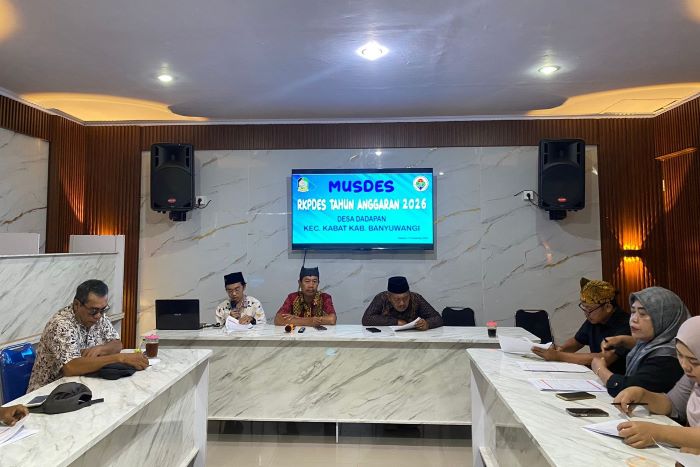 Bahas Rancangan RKPDes T.A 2026, Pemdes Dadapan Gelar Rapat Bersama
