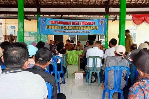 Desa Pamotan Gelar Musdes Perubahan APBDes 2025, Tegaskan Transparansi dan Partisipasi Warga