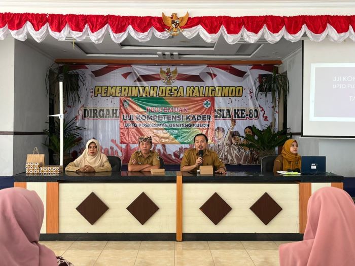 Posyandu se-Desa Kaligondo Ikuti Uji Kompetensi Kader Posyandu dari Puskesmas Genteng Kulon