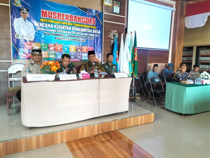 Susun RKPDes T.A 2026 dan DU-RKP Tahun 2027, Pemdes Kandangan Gelar Musrenbangdes