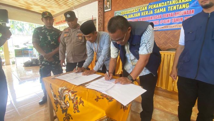 Sosialisasi dan Penandatanganan Kerja Sama P4GN, Desa Tambong Mantapkan Tekad Jadi Desa Bersinar