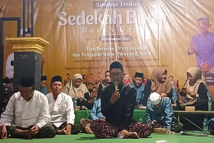 Warga Dusun Gapuk Gelar Doa Bersama dan Sedekah Bumi dengan Meriah