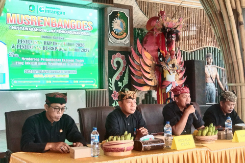 Gelar Musrenbangdes, Pemdes Gintangan Sepakati RKPDes T.A 2026 dan DU RKPDes Tahun 2027