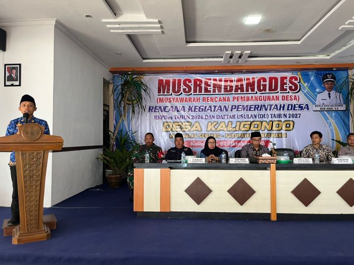 Pemdes Kaligondo Gelar Musrenbangdes Sepakati RKPDes T.A 2026 dan DU RKPDes Tahun 2027