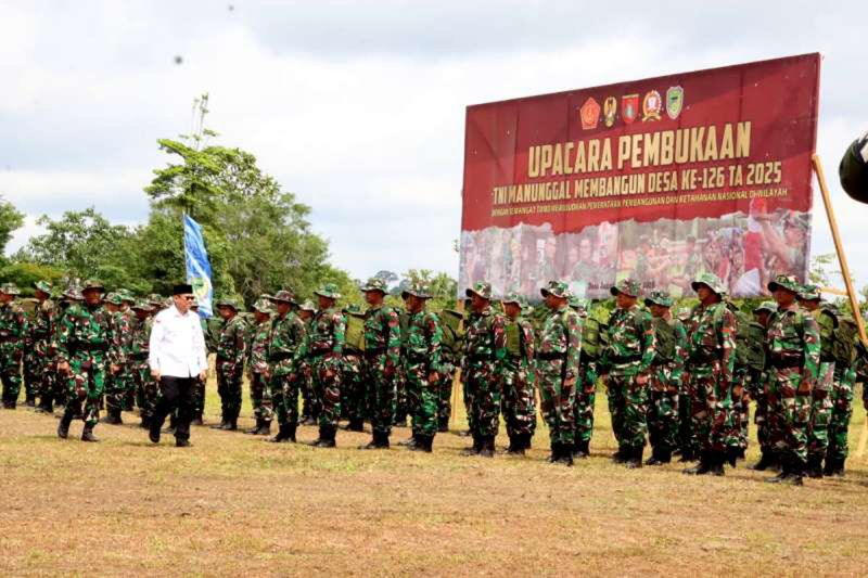 TMMD di Barito Utara Percepat Pembangunan Desa Terpencil