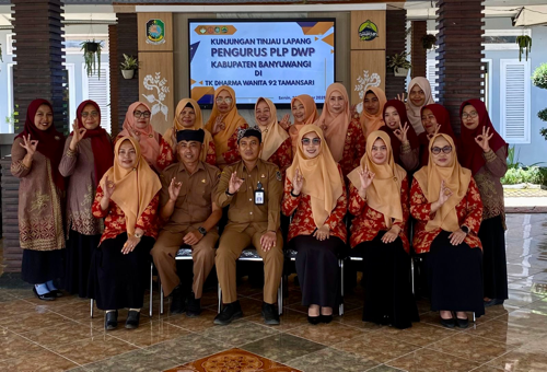 Kunjungan Pengurus PLP DWP Kabupaten Banyuwangi di TK Dharma Wanita 92 Tamansari