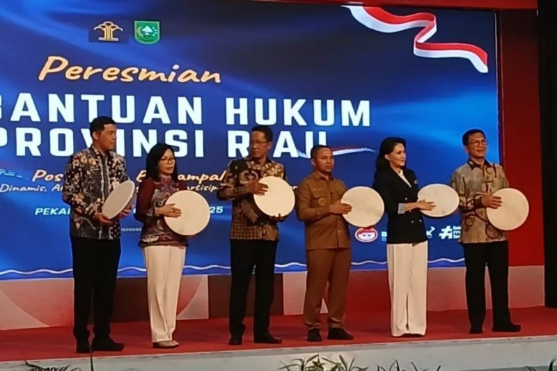 Menteri Hukum RI Luncurkan 1.082 Pos Bantuan Hukum di Riau