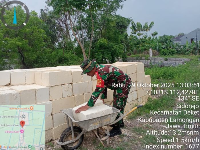 Dandim 0812/Lamongan Kerahkan Babinsa Percepat Pembangunan 39 KDKMP di Kabupaten Lamongan