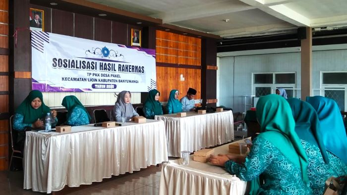 Pelaksanaan Sosialisasi Hasil Rakernas TP PKK Desa Pakel